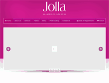 Tablet Screenshot of jolladrybar.com